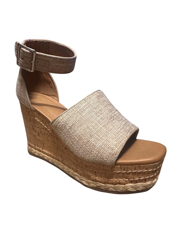 Target Shoes - Target Neutral Beige Espadrille Wedge Sandal with Ankle Strap